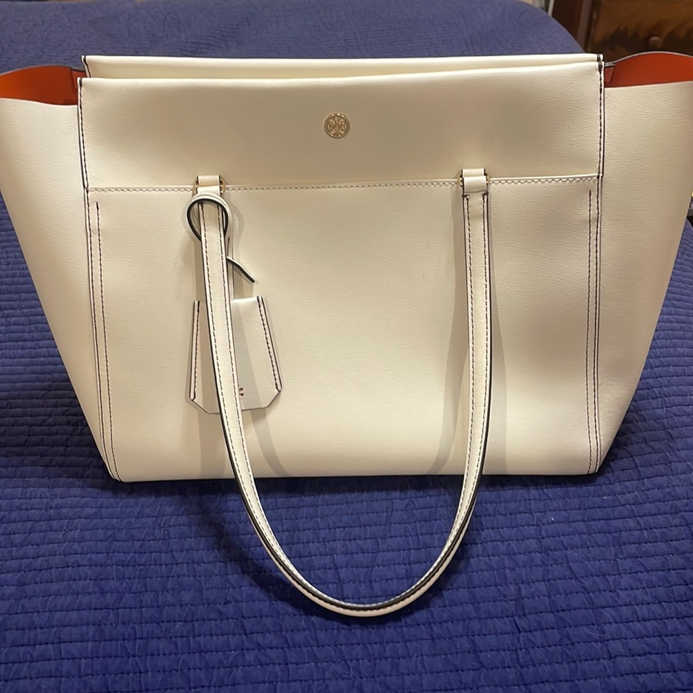 Tory Burch cream color Purse